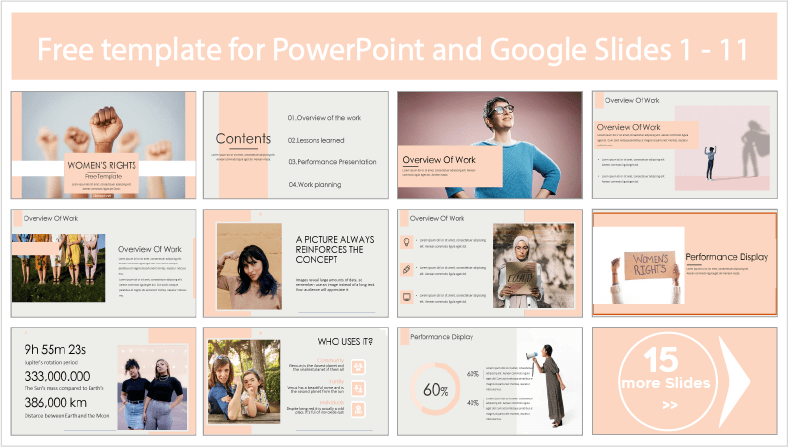 Women's Rights Templates for free download in PowerPoint and Google Slides themes.