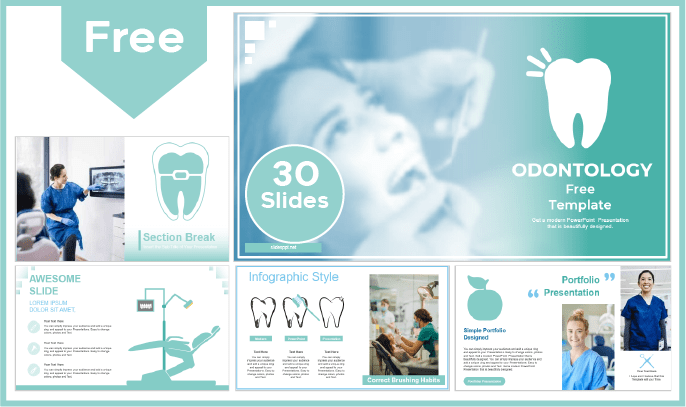 Free Dentistry Template for PowerPoint and Google Slides.