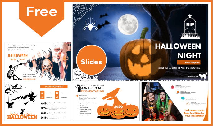 Free Halloween creative template for PowerPoint and Google Slides.