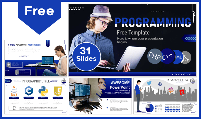 Free Programming Template for PowerPoint and Google Slides.