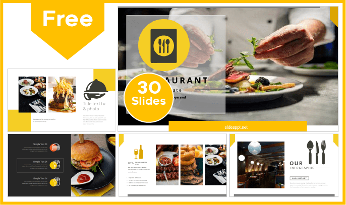 Free Restaurant Template for PowerPoint and Google Slides.