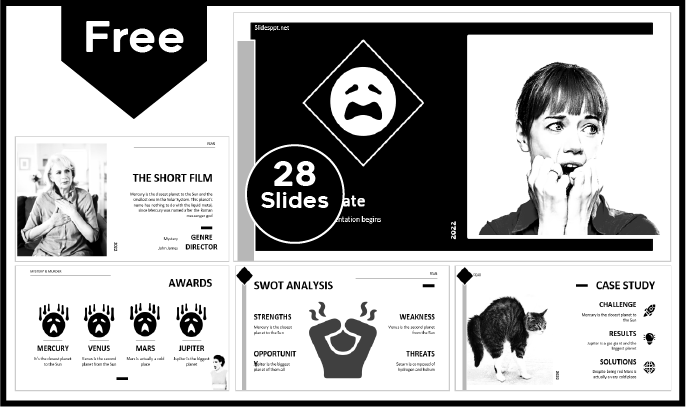 Free Fear Template for PowerPoint and Google Slides.