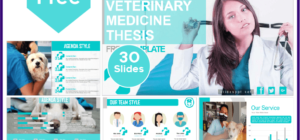 Free Veterinary Medicine Thesis Template for PowerPoint and Google Slides.
