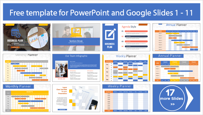 Téléchargez gratuitement des modèles de plans d'affaires pour les thèmes PowerPoint et Google Slides.