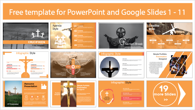 Jesus Crucifixion Templates for free download in PowerPoint and Google Slides themes.
