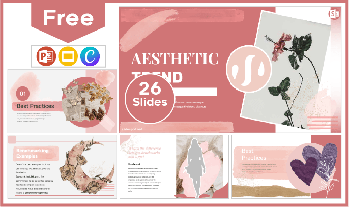 Free Aesthetic trend template for PowerPoint and Google Slides.