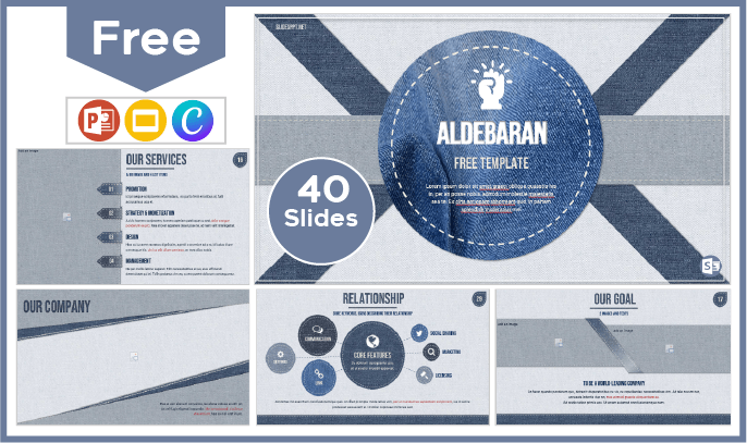 Modelo animado gratuito Aldebaran para PowerPoint e Google Slides.