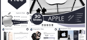 Free Apple Company Template for PowerPoint and Google Slides.