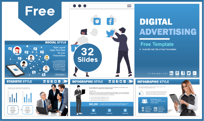 Free Digital Advertising Template for PowerPoint and Google Slides.