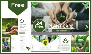 Free Plant Care Template for PowerPoint and Google Slides.