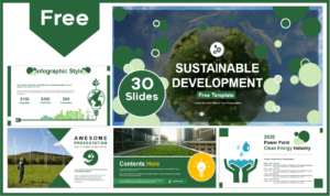 Free Sustainable Development Template for PowerPoint and Google Slides.
