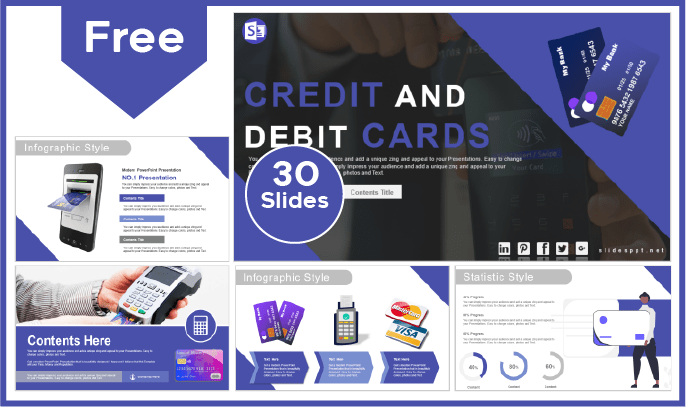 Free Credit and Debit Card Template for PowerPoint and Google Slides.