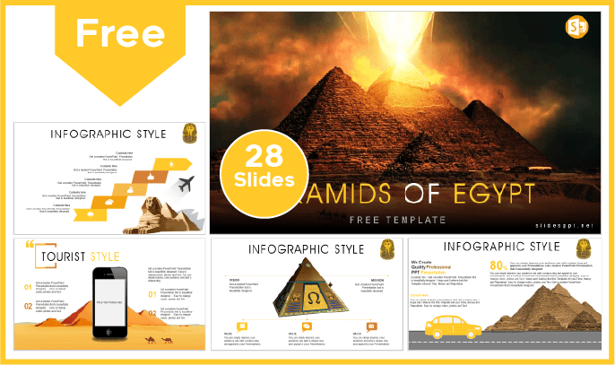 Free Pyramids of Egypt Template for PowerPoint and Google Slides.