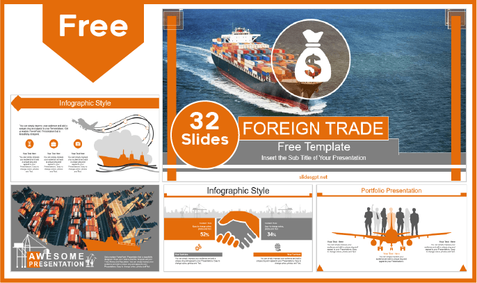 Free Foreign Trade Template for PowerPoint and Google Slides.
