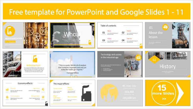 Industrialization Templates for free download in PowerPoint and Google Slides themes.