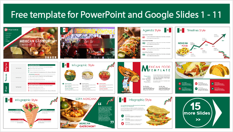 Faça o download gratuito dos modelos de Gastronomia do México PowerPoint e dos temas do Google Slides.