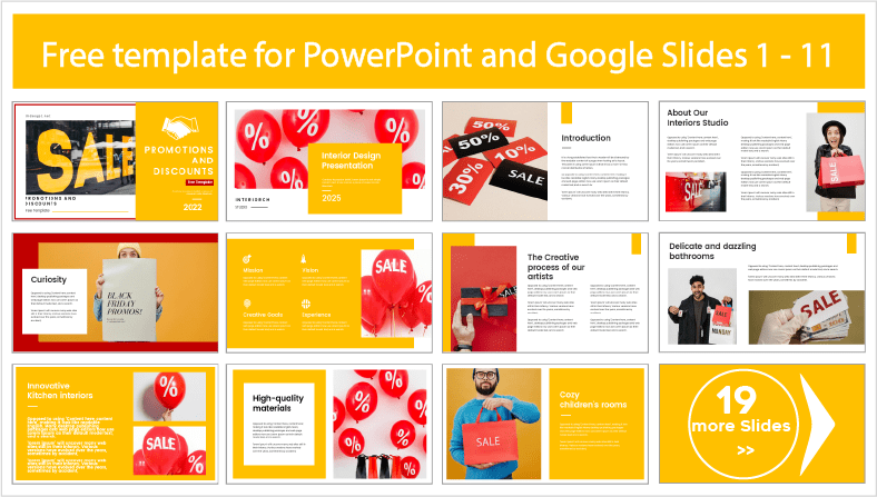 Promotions and Discounts Templates for free download in PowerPoint and Google Slides themes.