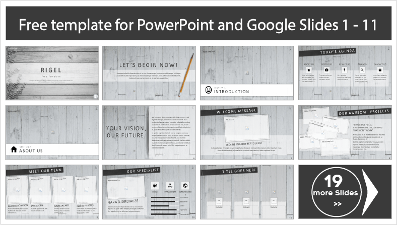 Descargar gratis plantillas animada Rigel para PowerPoint y temas Google Slides.