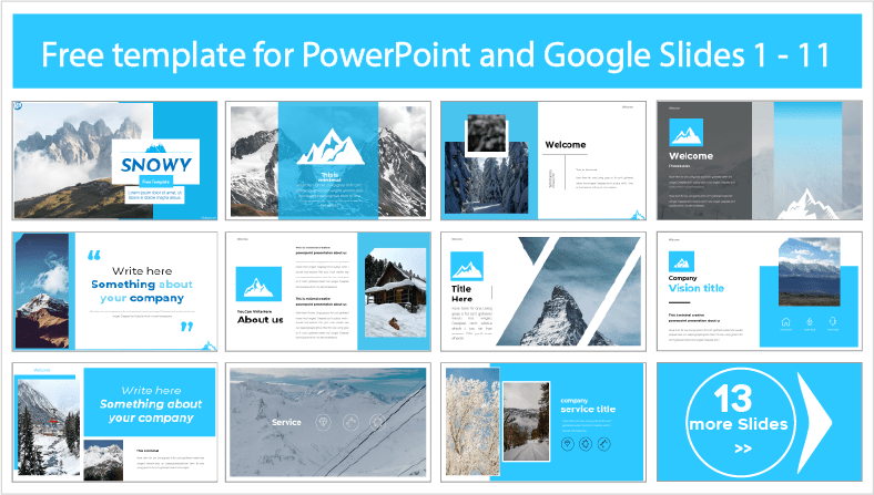 Free downloadable snowfall templates for PowerPoint and Google Slides themes.