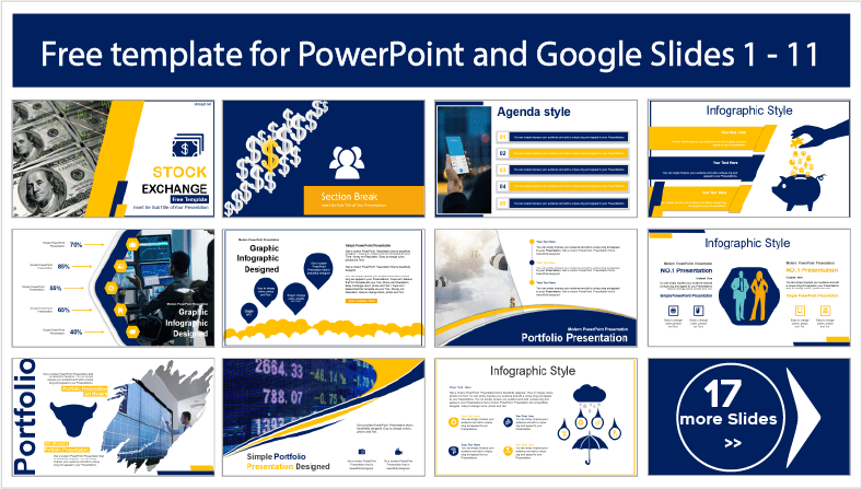 Téléchargez des modèles de bourse gratuits pour les thèmes PowerPoint et Google Slides.