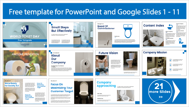 Laden Sie kostenlose PowerPoint-Vorlagen und Google Slides-Themen für den Welttoilettentag herunter.