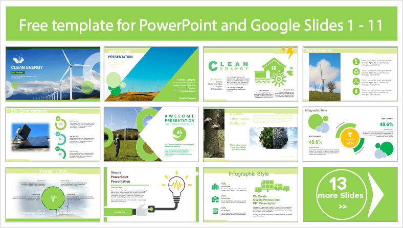 Laden Sie kostenlose PowerPoint-Vorlagen und Google Slides-Themen für saubere Energie herunter.