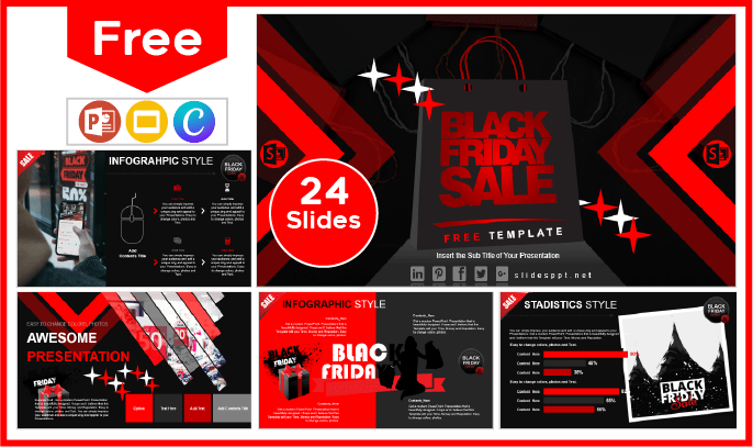 Free Black Friday Template for PowerPoint and Google Slides.