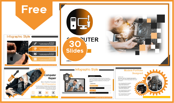 Free Computer Repair Template for PowerPoint and Google Slides.