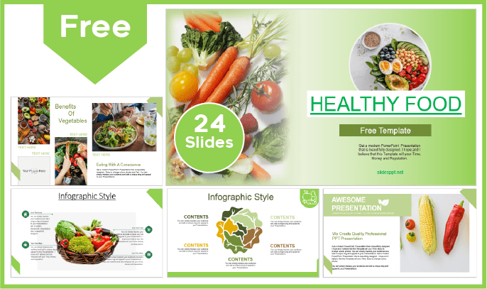 Free Healthy Eating Template for PowerPoint and Google Slides.