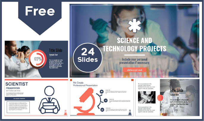 Free Science and Technology Template for PowerPoint and Google Slides.