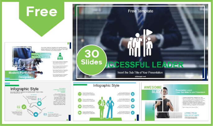 Free Success Leader Template for PowerPoint and Google Slides.