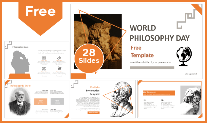 Free World Philosophy Day Template for PowerPoint and Google Slides.