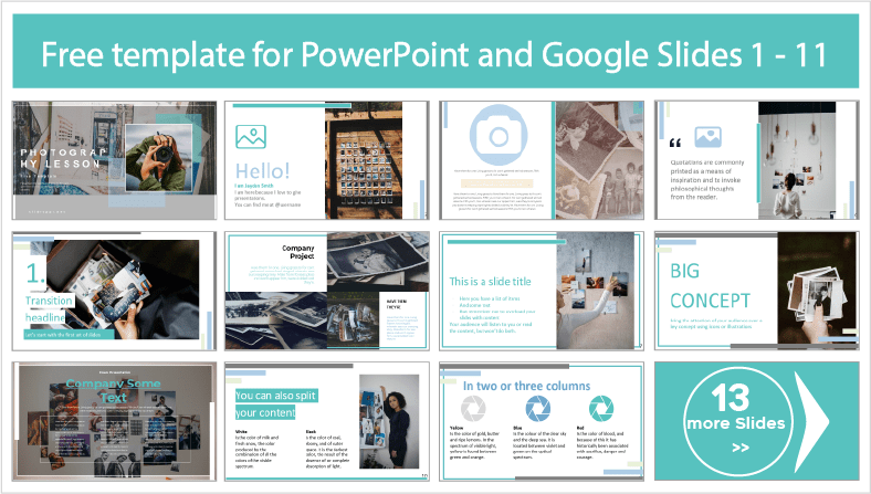 Descargar gratis plantillas de Lección de Fotografía para PowerPoint y temas Google Slides.