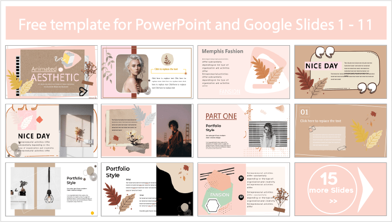 Descargar gratis plantillas Aesthetic animadas para PowerPoint y temas Google Slides.
