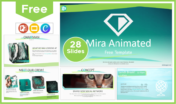 Free Mira animated template for PowerPoint and Google Slides.
