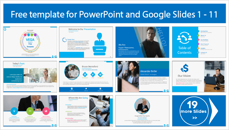 Vega animated templates for free download in PowerPoint and Google Slides themes.