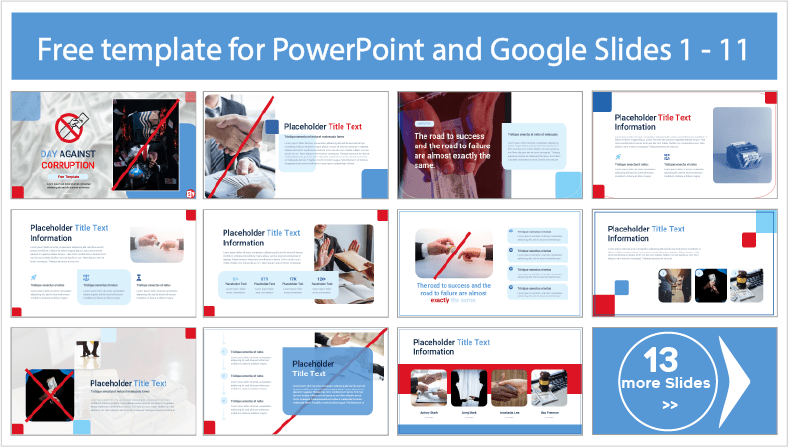 Descargar gratis plantillas del Día contra la Corrupción para PowerPoint y temas Google Slides.