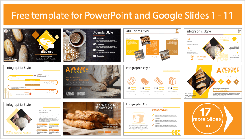 Téléchargez gratuitement des modèles de boulangerie pour PowerPoint et Google Slides.