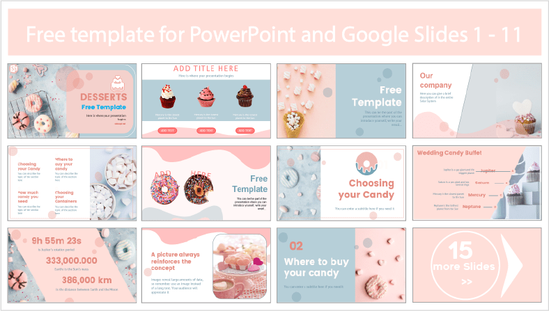 Free Downloadable Dessert Templates for PowerPoint and Google Slides Themes.
