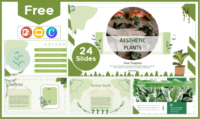 Free Aesthetic Plants Template for PowerPoint and Google Slides.