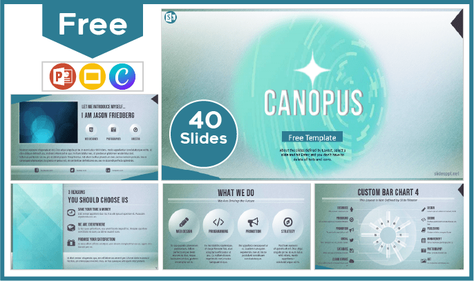 Free animated Canopus template for PowerPoint and Google Slides.