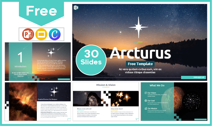 Free Arcturus animated template for PowerPoint and Google Slides.