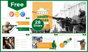 Free Armed Forces Template for PowerPoint and Google Slides.