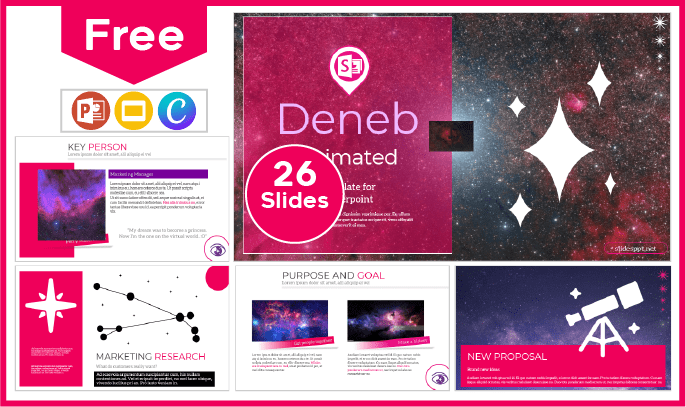 Modelo animado Deneb gratuito para PowerPoint e Google Slides.