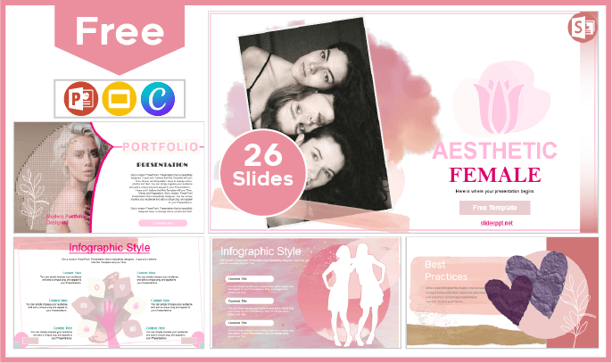 Plantilla Aesthetic Femenina gratis para PowerPoint y Google Slides.