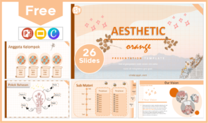 Free Aesthetic Orange Template for PowerPoint and Google Slides.