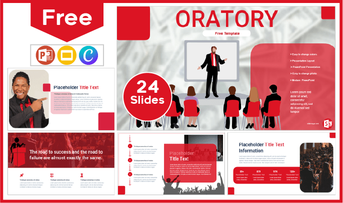Free Oratory Template for PowerPoint and Google Slides.
