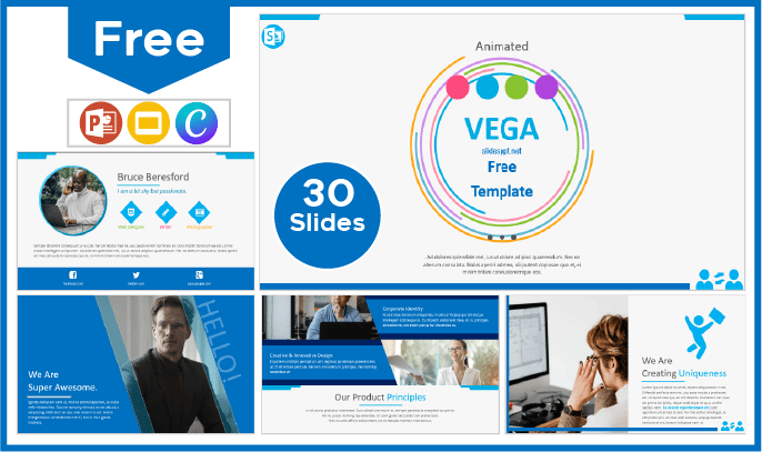 Free Vega animated template for PowerPoint and Google Slides.
