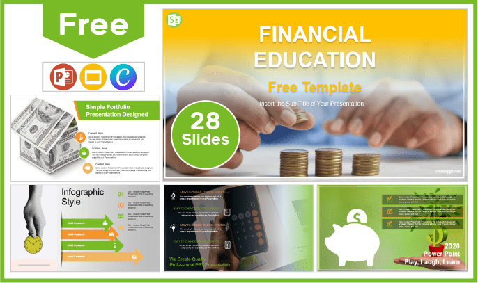 Free Financial Education Template for PowerPoint and Google Slides.