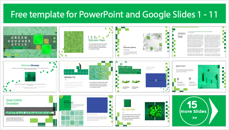 Laden Sie kostenlose Green Boxes PowerPoint Vorlagen und Google Slides Themen herunter.